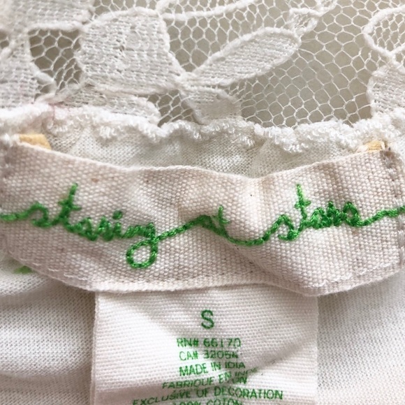 Uo Cream lace back peplum top - Picture 8 of 11